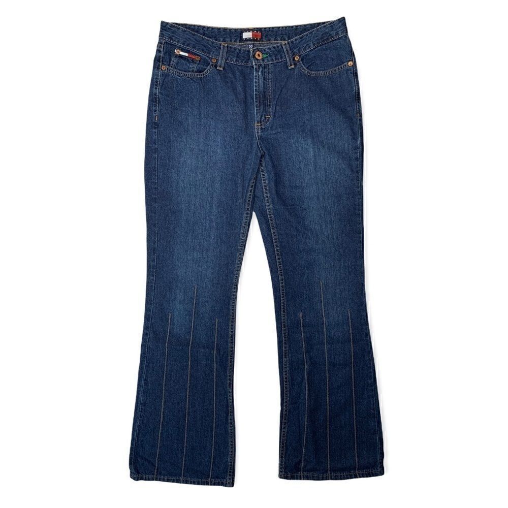 Tommy Hilfiger women’s  Pintuck Flare Jeans Size 30